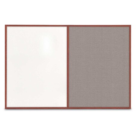 United Visual Products Slim Style Indoor Enclosed Corkboard, 42 UVRDS42SBH-GOLD-AMETHY